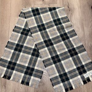 James Dalgliesh Pure New Wool Plaid Scarf Made in Great Britain